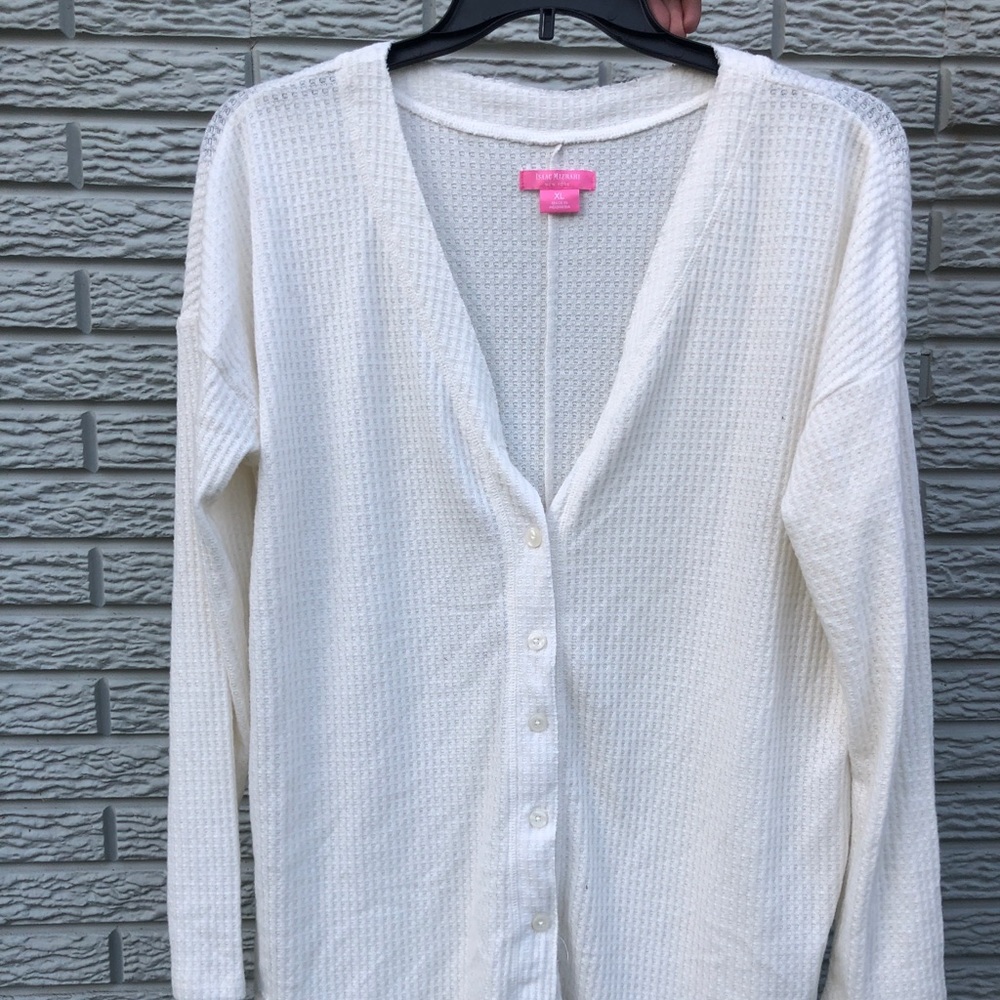 Isaac Mizahi White Sweater